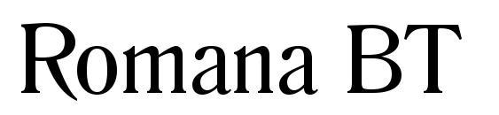 Romana BT font, free Romana BT font, preview Romana BT font