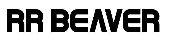 шрифт RR Beaver, бесплатный шрифт RR Beaver, предварительный просмотр шрифта RR Beaver