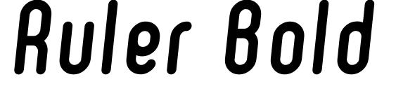 Ruler Bold Italic Font, PC Fonts