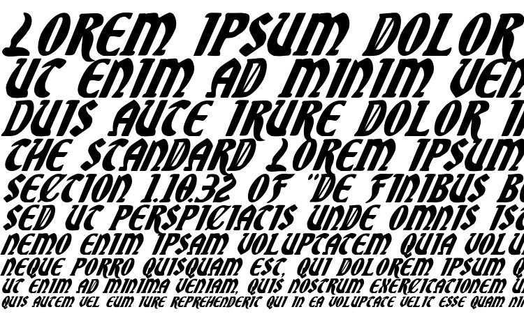 specimens Sable Lion Italic font, sample Sable Lion Italic font, an example of writing Sable Lion Italic font, review Sable Lion Italic font, preview Sable Lion Italic font, Sable Lion Italic font