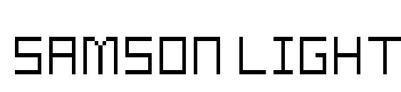 Samson light font, free Samson light font, preview Samson light font