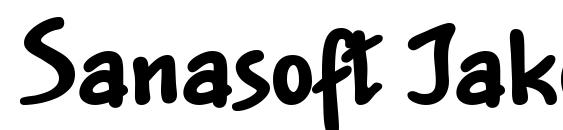 Sanasoft Jakob Extra.kz Font, All Fonts
