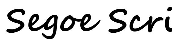 segoe script font face