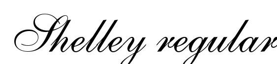Shelley regular Font