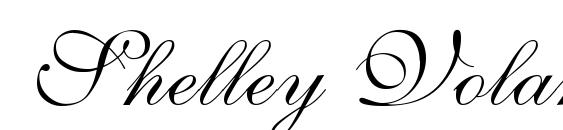 Shelley VolanteScript Font