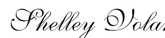 Shelley VolanteScriptA Font