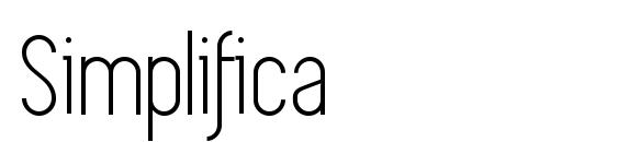 SIMPLIFICA free font - Freebiesbug
