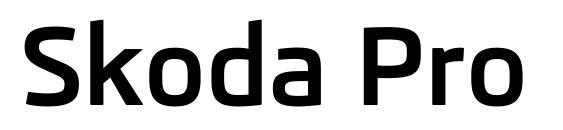 Skoda Pro Bold font, free Skoda Pro Bold font, preview Skoda Pro Bold font