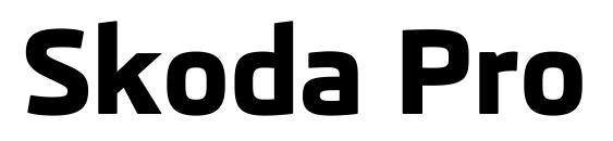 Skoda Pro ExtraBold Font