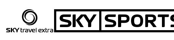 Sky tv channel logos font, free Sky tv channel logos font, preview Sky tv channel logos font