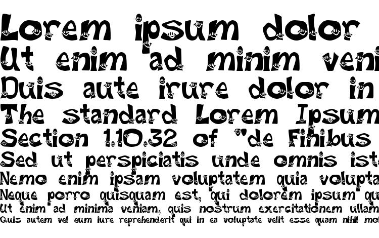 specimens Smiley Font font, sample Smiley Font font, an example of writing Smiley Font font, review Smiley Font font, preview Smiley Font font, Smiley Font font