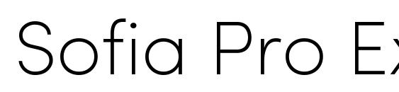 Sofia Pro ExtraLight Font