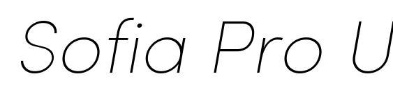 Sofia Pro UltraLight Italic font, free Sofia Pro UltraLight Italic font, preview Sofia Pro UltraLight Italic font