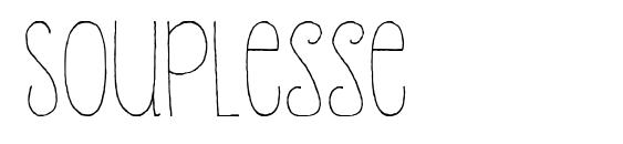 шрифт Souplesse, бесплатный шрифт Souplesse, предварительный просмотр шрифта Souplesse
