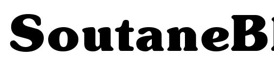 шрифт SoutaneBlack Regular, бесплатный шрифт SoutaneBlack Regular, предварительный просмотр шрифта SoutaneBlack Regular