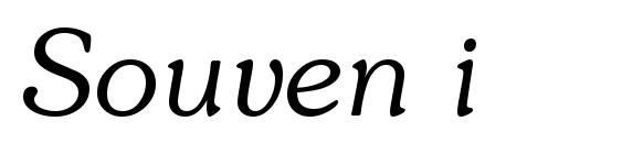 шрифт Souven i, бесплатный шрифт Souven i, предварительный просмотр шрифта Souven i