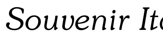 шрифт Souvenir Italic, бесплатный шрифт Souvenir Italic, предварительный просмотр шрифта Souvenir Italic
