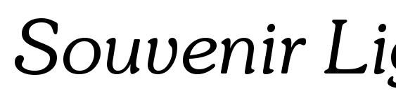 шрифт Souvenir Light Italic BT, бесплатный шрифт Souvenir Light Italic BT, предварительный просмотр шрифта Souvenir Light Italic BT