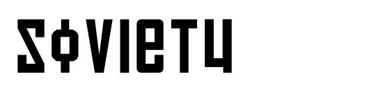шрифт Soviet4, бесплатный шрифт Soviet4, предварительный просмотр шрифта Soviet4
