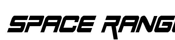 Space Ranger Condensed Italic Font