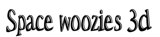 Space woozies 3d font, free Space woozies 3d font, preview Space woozies 3d font