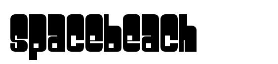 Spacebeach font, free Spacebeach font, preview Spacebeach font