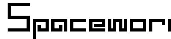 шрифт Spaceworm, бесплатный шрифт Spaceworm, предварительный просмотр шрифта Spaceworm
