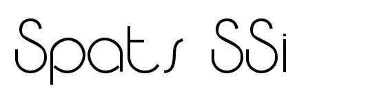 Spats SSi font, free Spats SSi font, preview Spats SSi font