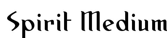 Spirit Medium font, free Spirit Medium font, preview Spirit Medium font