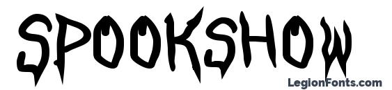 Spookshow undead font, free Spookshow undead font, preview Spookshow undead font