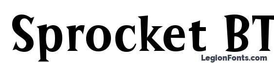Sprocket BT font, free Sprocket BT font, preview Sprocket BT font
