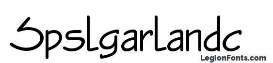 Spslgarlandc font, free Spslgarlandc font, preview Spslgarlandc font