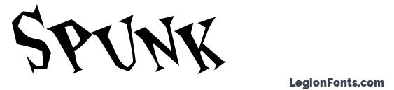 Spunk font, free Spunk font, preview Spunk font