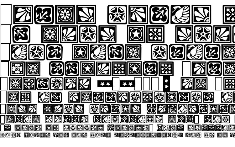 specimens Square Ornaments font, sample Square Ornaments font, an example of writing Square Ornaments font, review Square Ornaments font, preview Square Ornaments font, Square Ornaments font