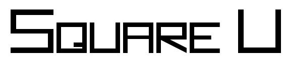 Square Unique Normal font, free Square Unique Normal font, preview Square Unique Normal font