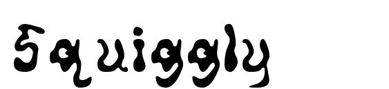 Squiggly font, free Squiggly font, preview Squiggly font