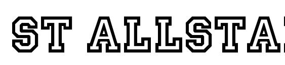 шрифт ST Allstar Regular, бесплатный шрифт ST Allstar Regular, предварительный просмотр шрифта ST Allstar Regular