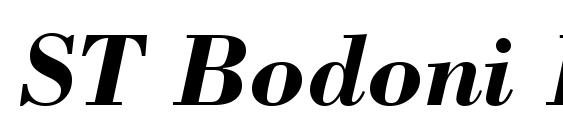 Шрифт ST Bodoni Bold Italic