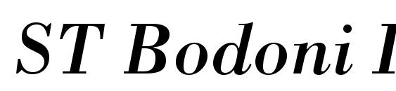 ST Bodoni Italic font, free ST Bodoni Italic font, preview ST Bodoni Italic font