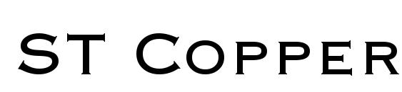 шрифт ST Copperplate, бесплатный шрифт ST Copperplate, предварительный просмотр шрифта ST Copperplate
