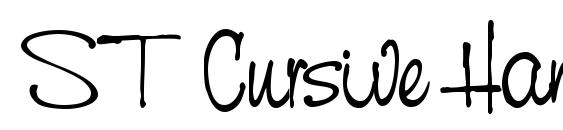 Шрифт ST Cursive Hand