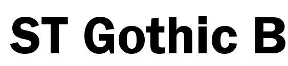 ST Gothic Bold Font