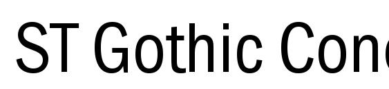 Шрифт ST Gothic Condensed