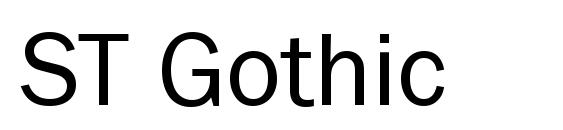 ST Gothic font, free ST Gothic font, preview ST Gothic font