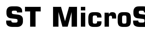 ST MicroSquare Bold Font