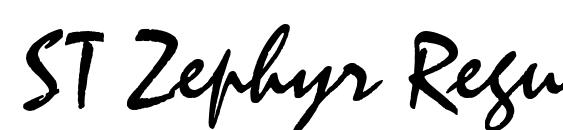 ST Zephyr Regular font, free ST Zephyr Regular font, preview ST Zephyr Regular font