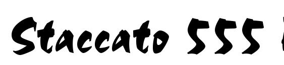 Staccato 555 BT font, free Staccato 555 BT font, preview Staccato 555 BT font