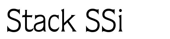 шрифт Stack SSi, бесплатный шрифт Stack SSi, предварительный просмотр шрифта Stack SSi