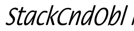 StackCndObl Nor font, free StackCndObl Nor font, preview StackCndObl Nor font