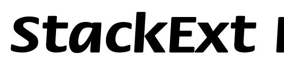 Шрифт StackExt Bold